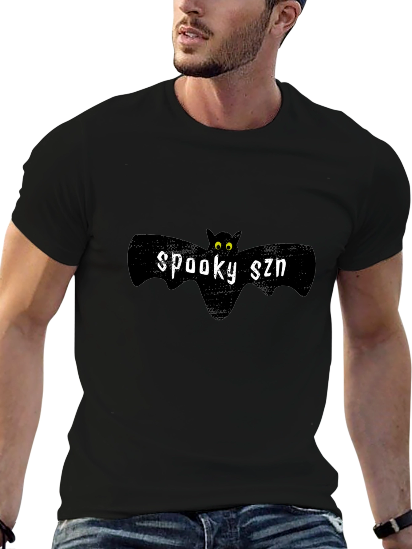 Spooky Szn Bat Graphic Tee - Halloween Style