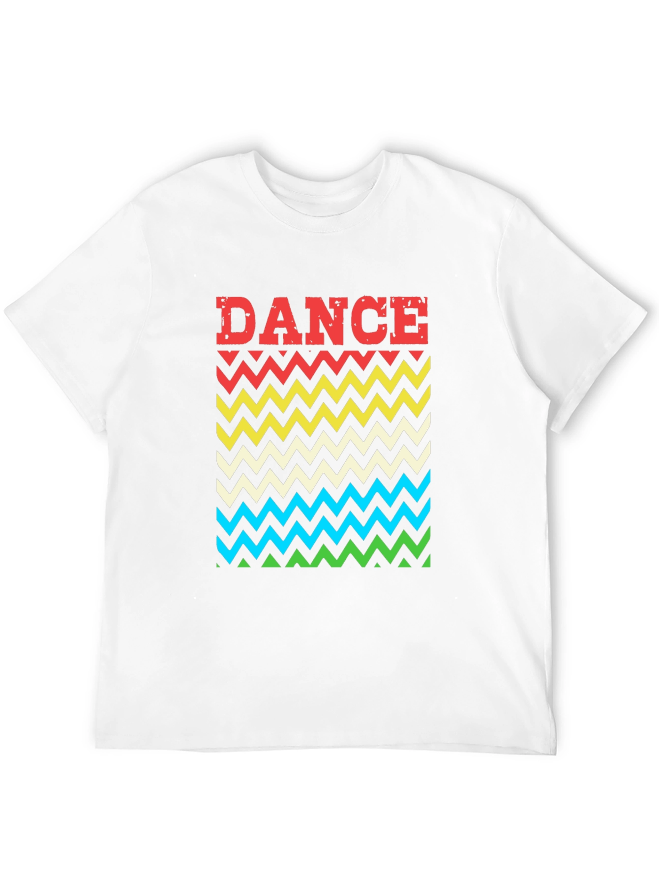 Retro Dance Chevron T-Shirt - Black