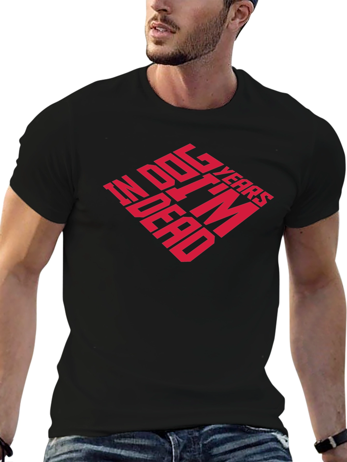 Dog Years Im Dead Funny Graphic T-Shirt