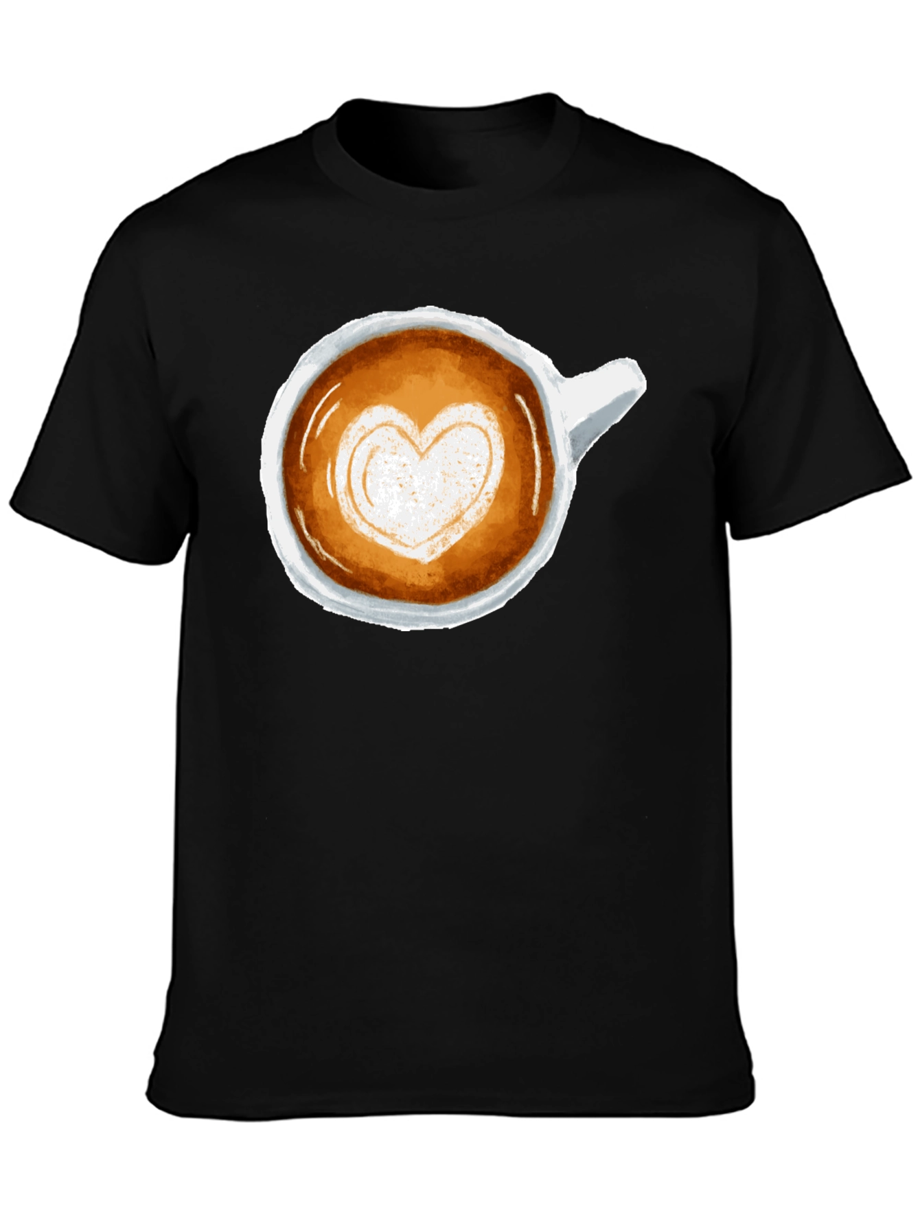 Latte Art Heart Tee - Coffee Lovers T-Shirt