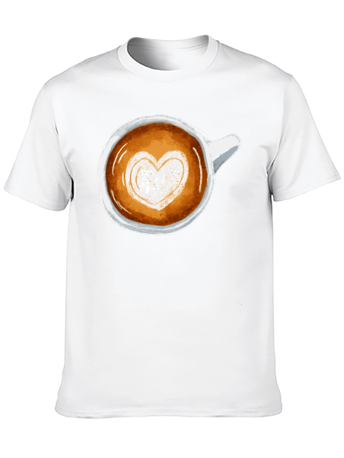 Latte Art Heart Tee - Coffee Lovers T-Shirt