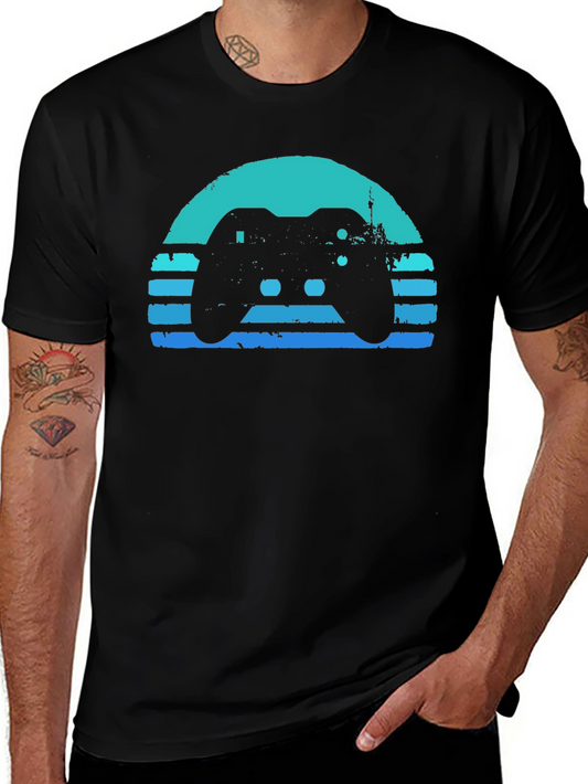Retro Gamer T-Shirt - Black Console Design