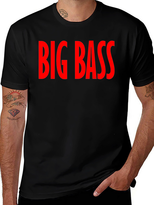 Big Bass Graphic T-Shirt - Mens Crew Neck Tee