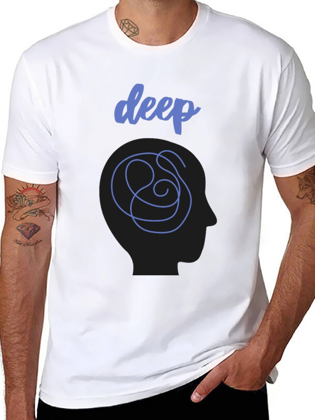 Deep Thought Graphic T-Shirt - Black
