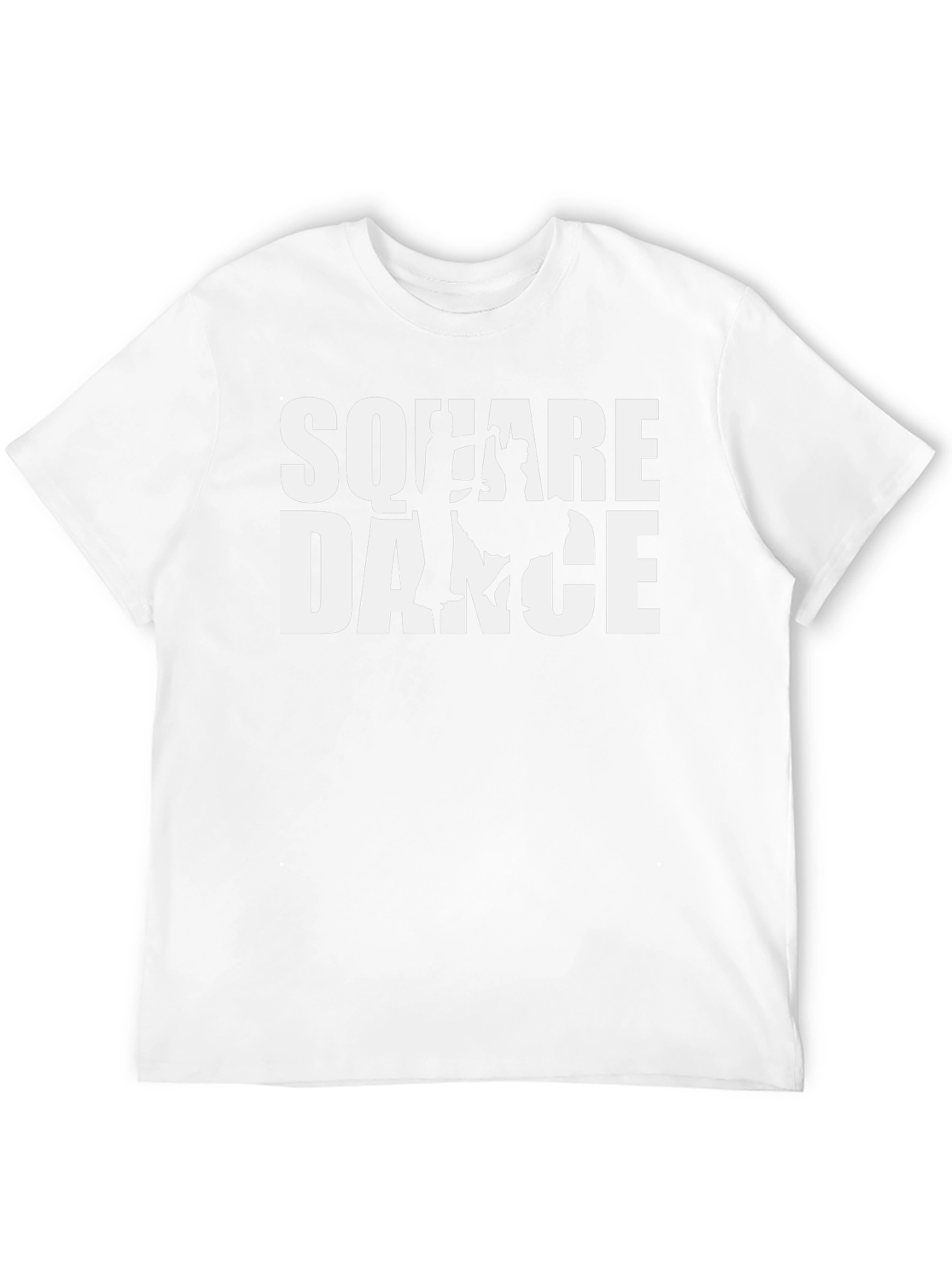Square Dance Graphic T-Shirt - Black Cotton Tee