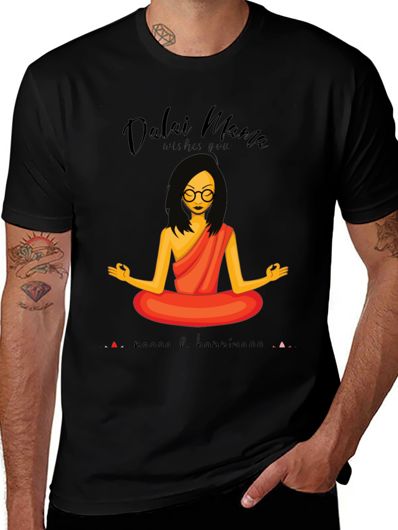 Dalai Mama T-Shirt - Namaste & Good Vibes