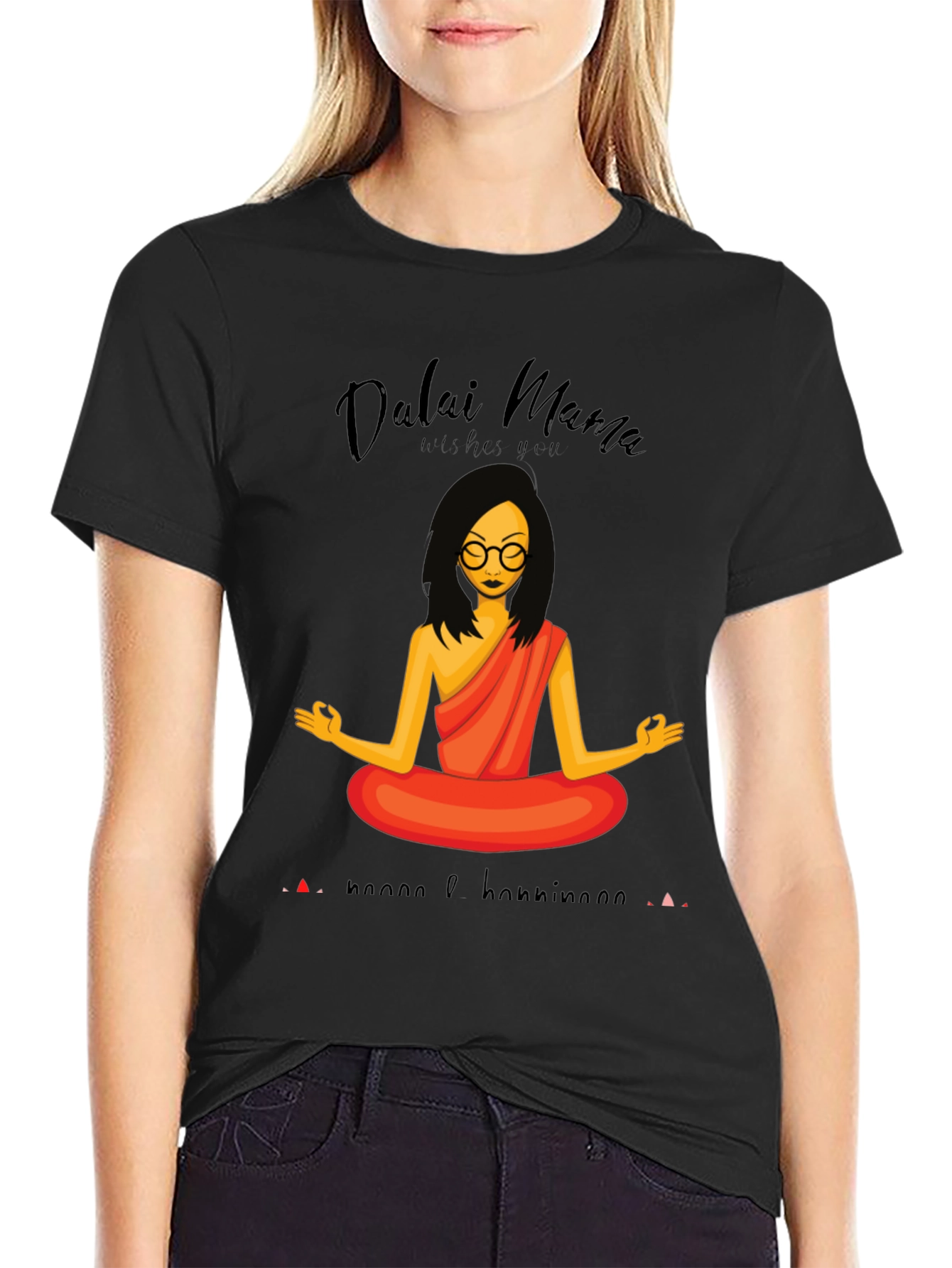 Dalai Mama T-Shirt - Namaste & Good Vibes