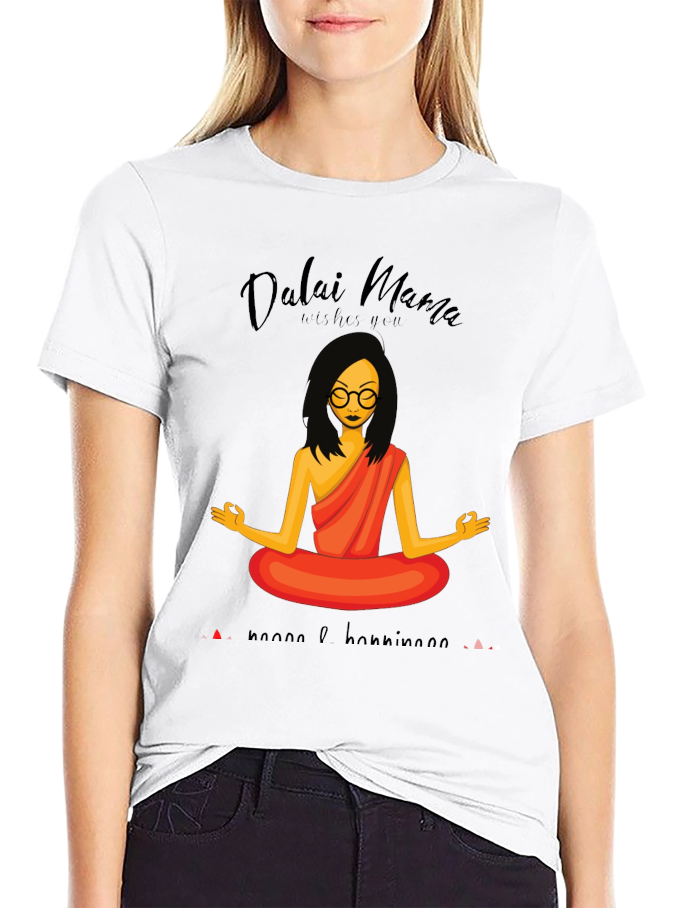 Dalai Mama T-Shirt - Namaste & Good Vibes