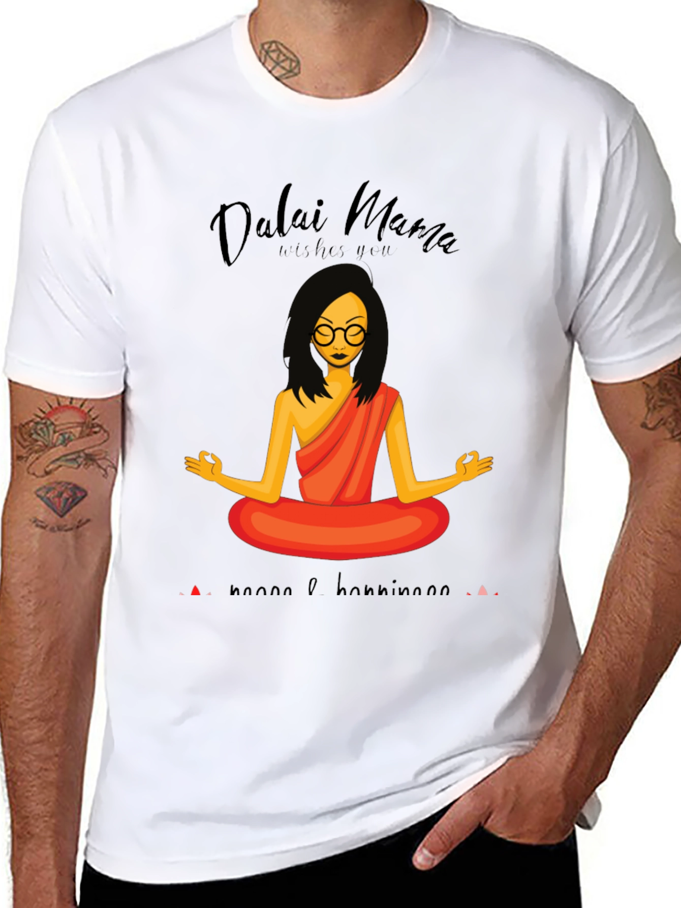 Dalai Mama T-Shirt - Namaste & Good Vibes