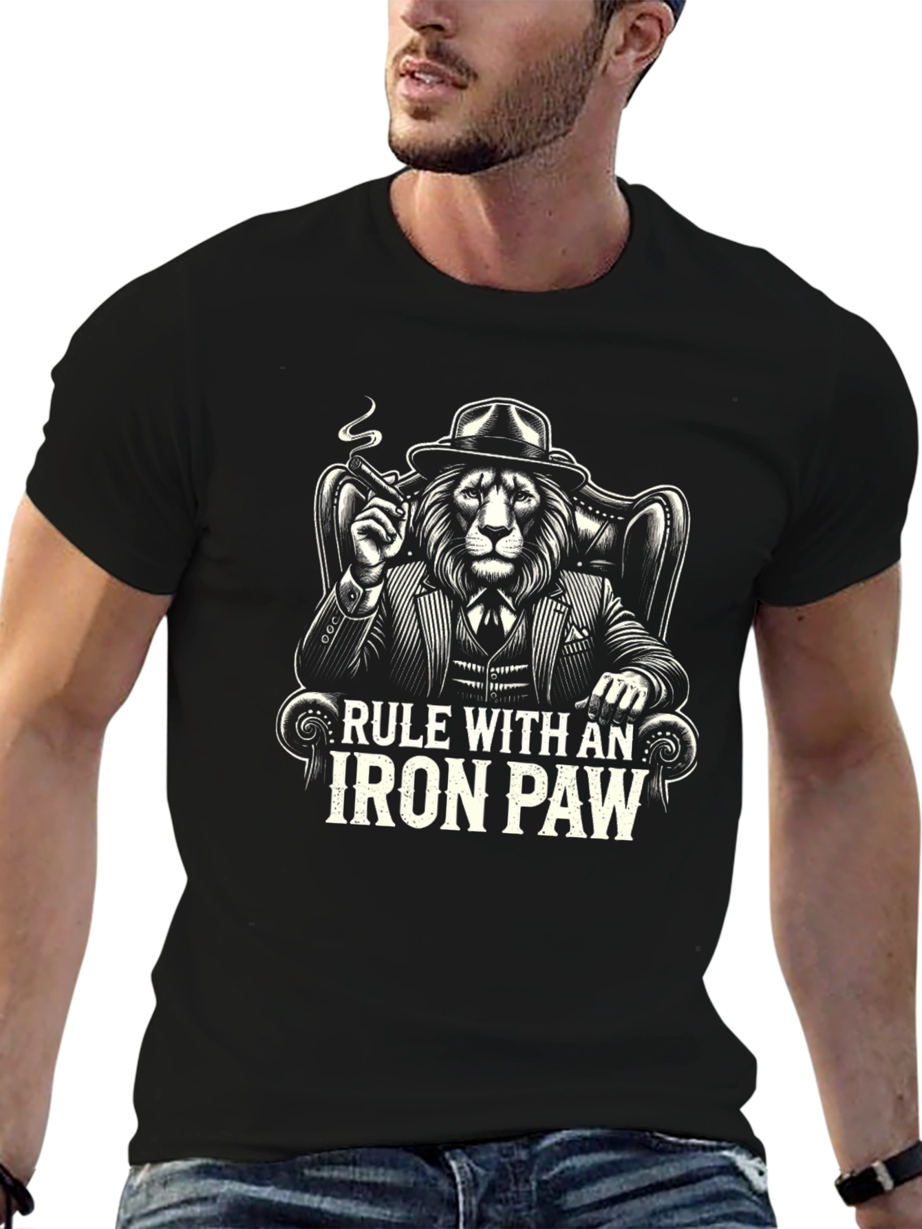 Lion Boss T-Shirt - Rule With an Iron Paw