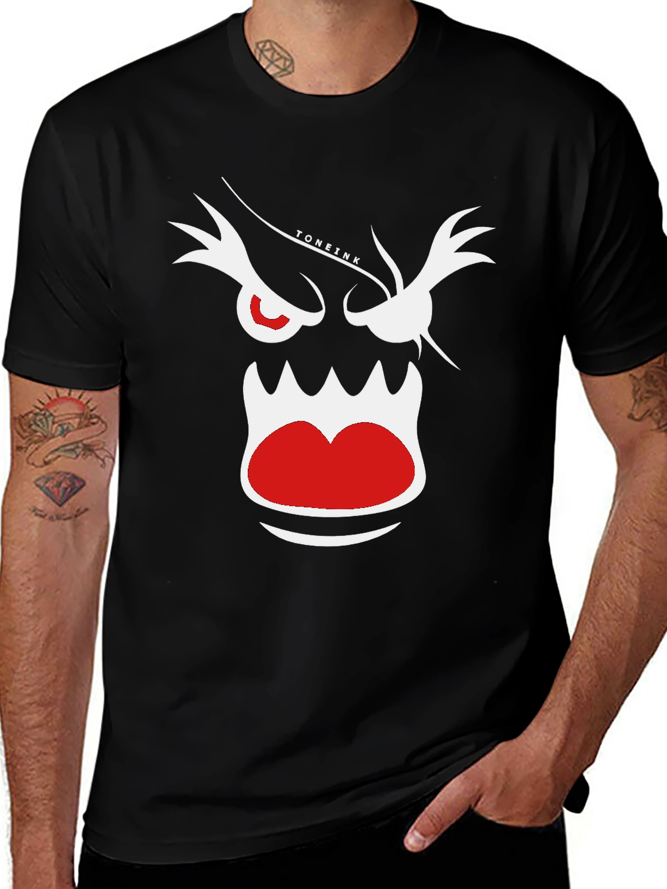Monster Graphic Black T-Shirt