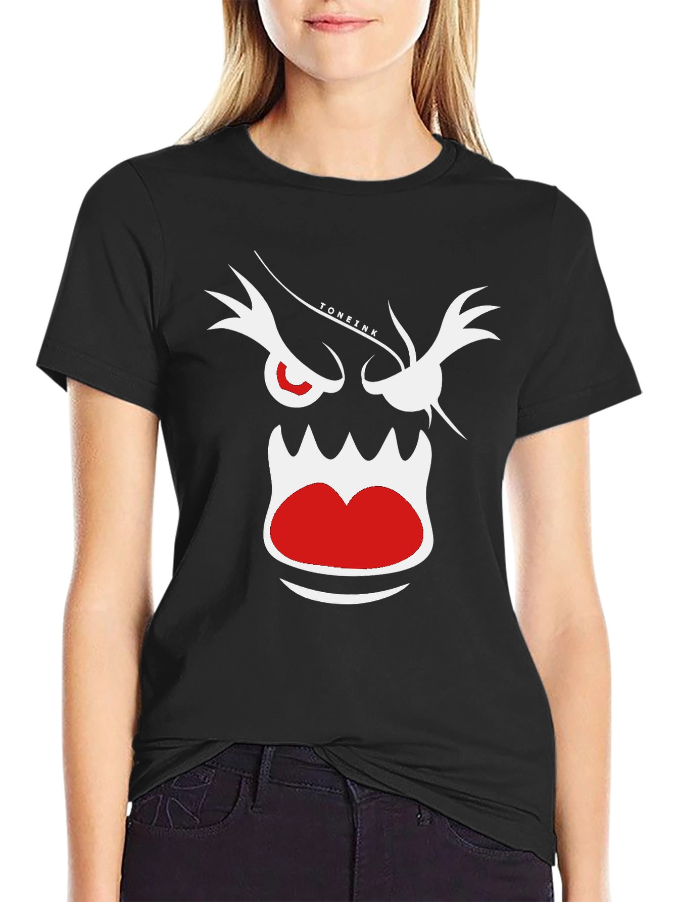 Monster Graphic Black T-Shirt