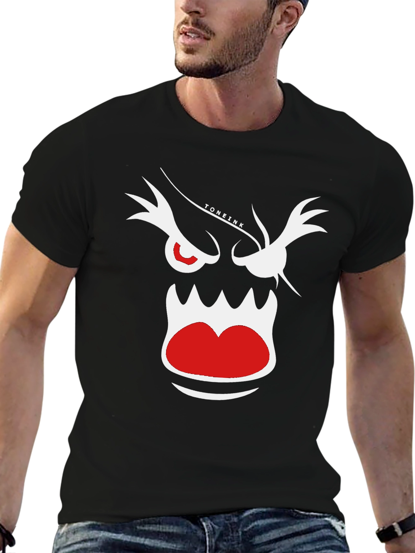 Monster Graphic Black T-Shirt