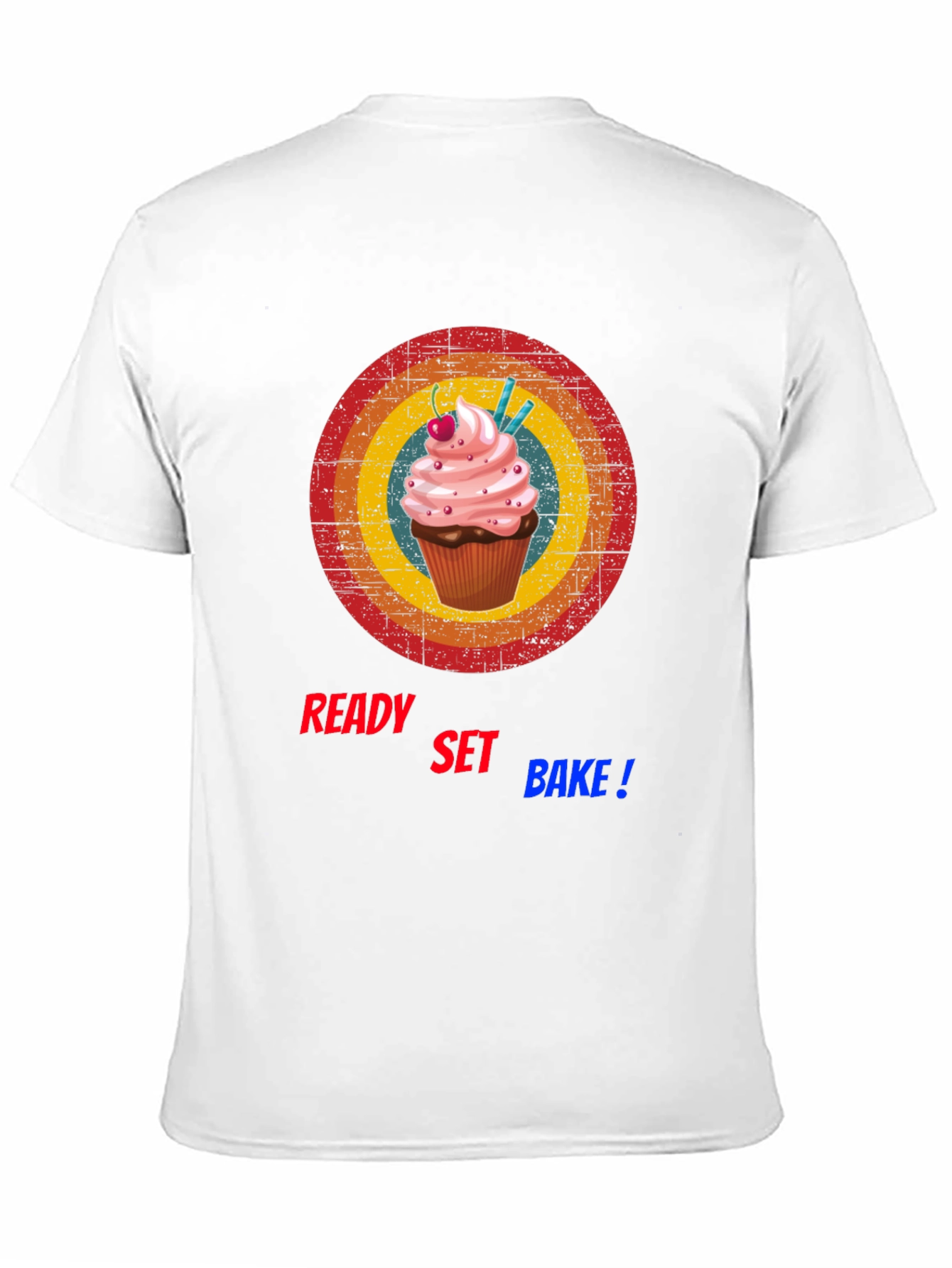 Ready Set Bake T-Shirt - Cupcake Design