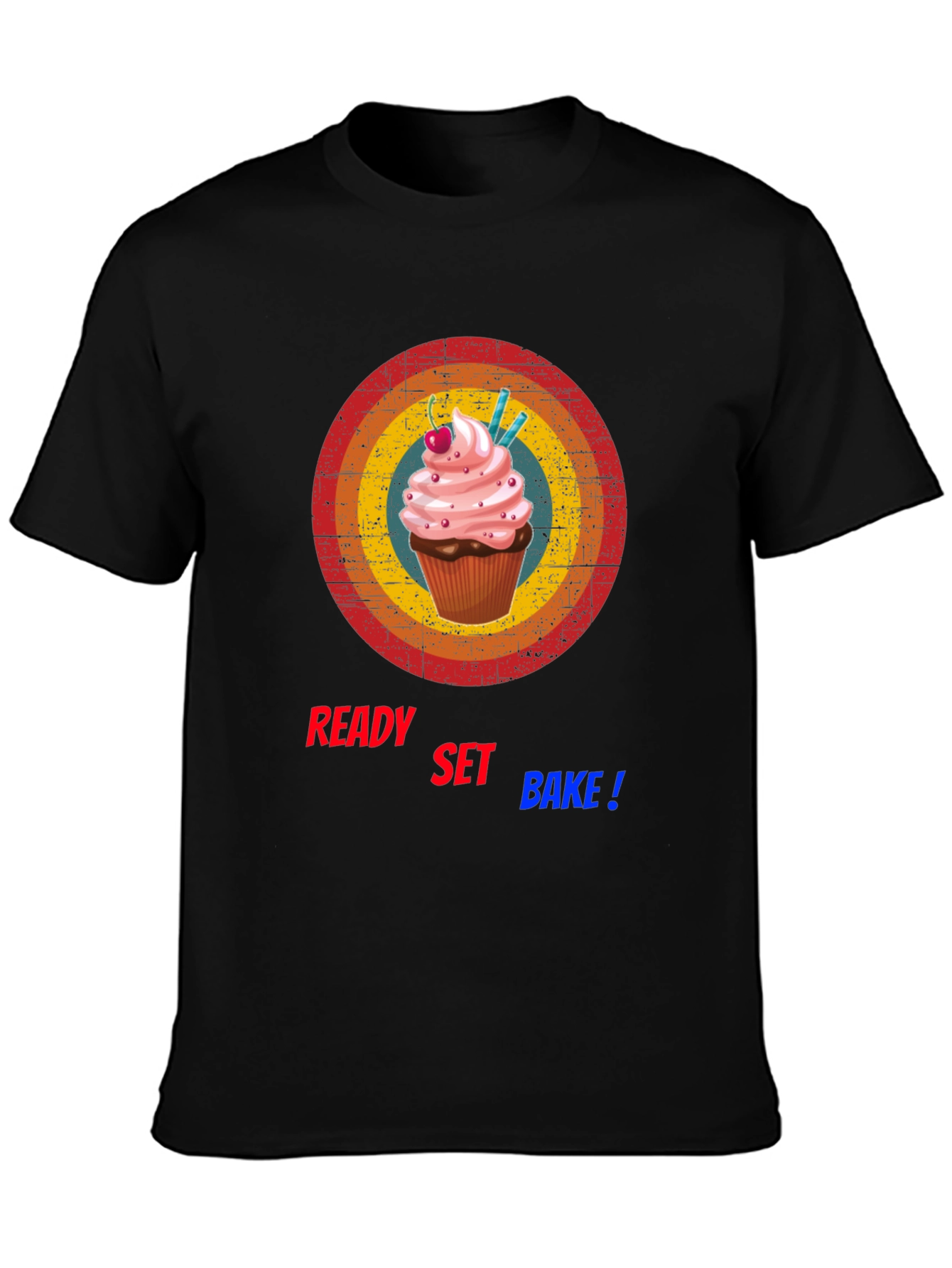 Ready Set Bake T-Shirt - Cupcake Design