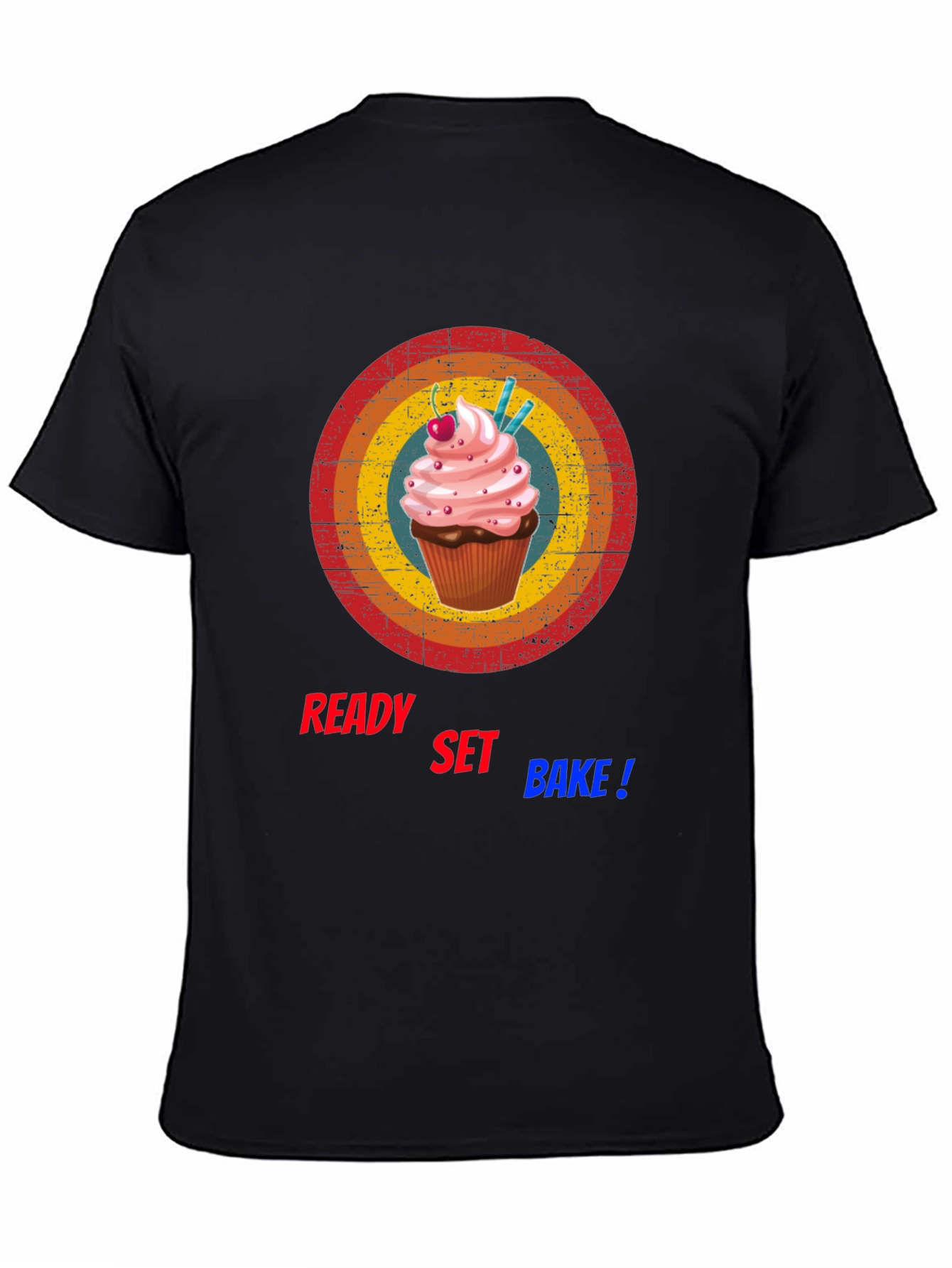 Ready Set Bake T-Shirt - Cupcake Design