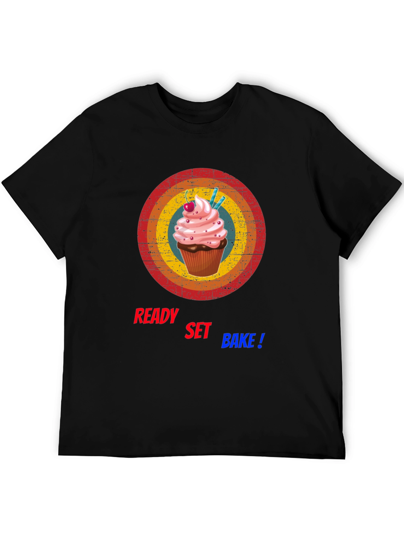 Ready Set Bake T-Shirt - Cupcake Design