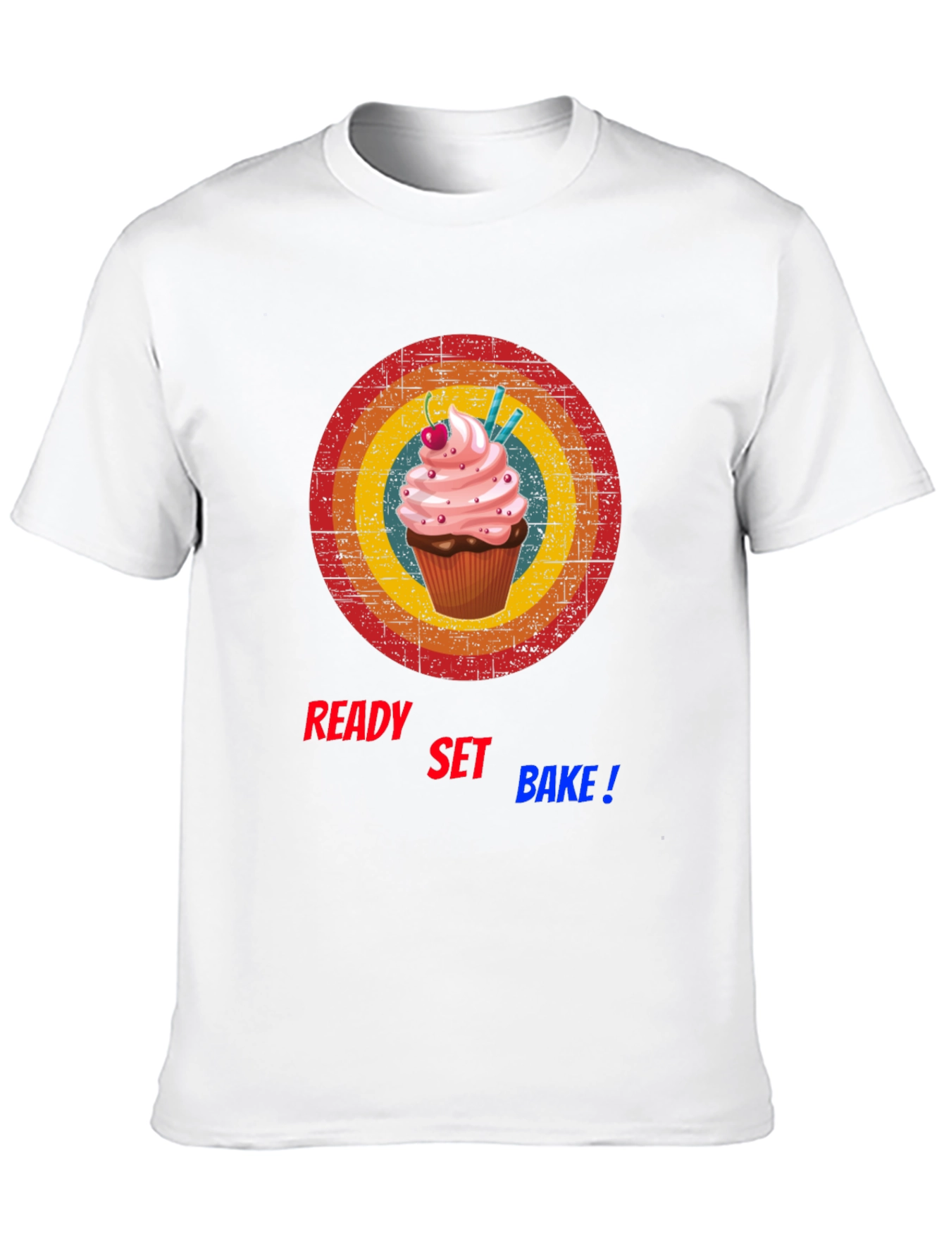Ready Set Bake T-Shirt - Cupcake Design