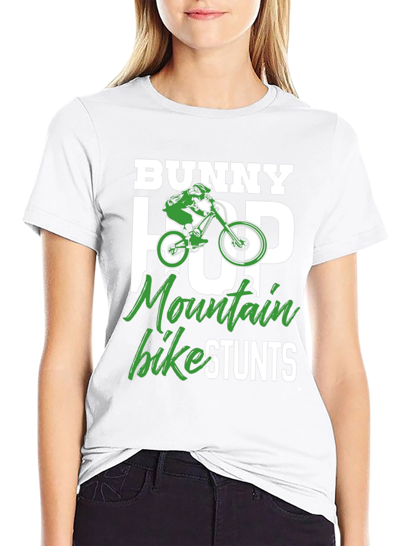 Bunny Hop Mountain Bike Stunts Graphic T-Shirt