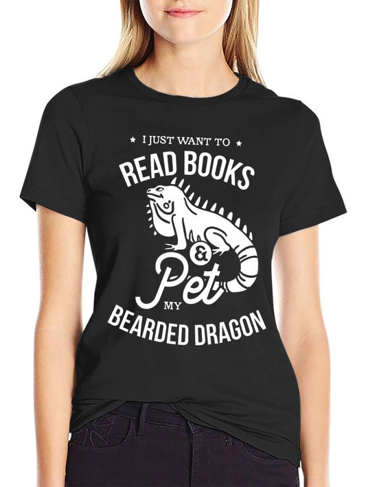 Read Books & Pet My Bearded Dragon T-Shirt