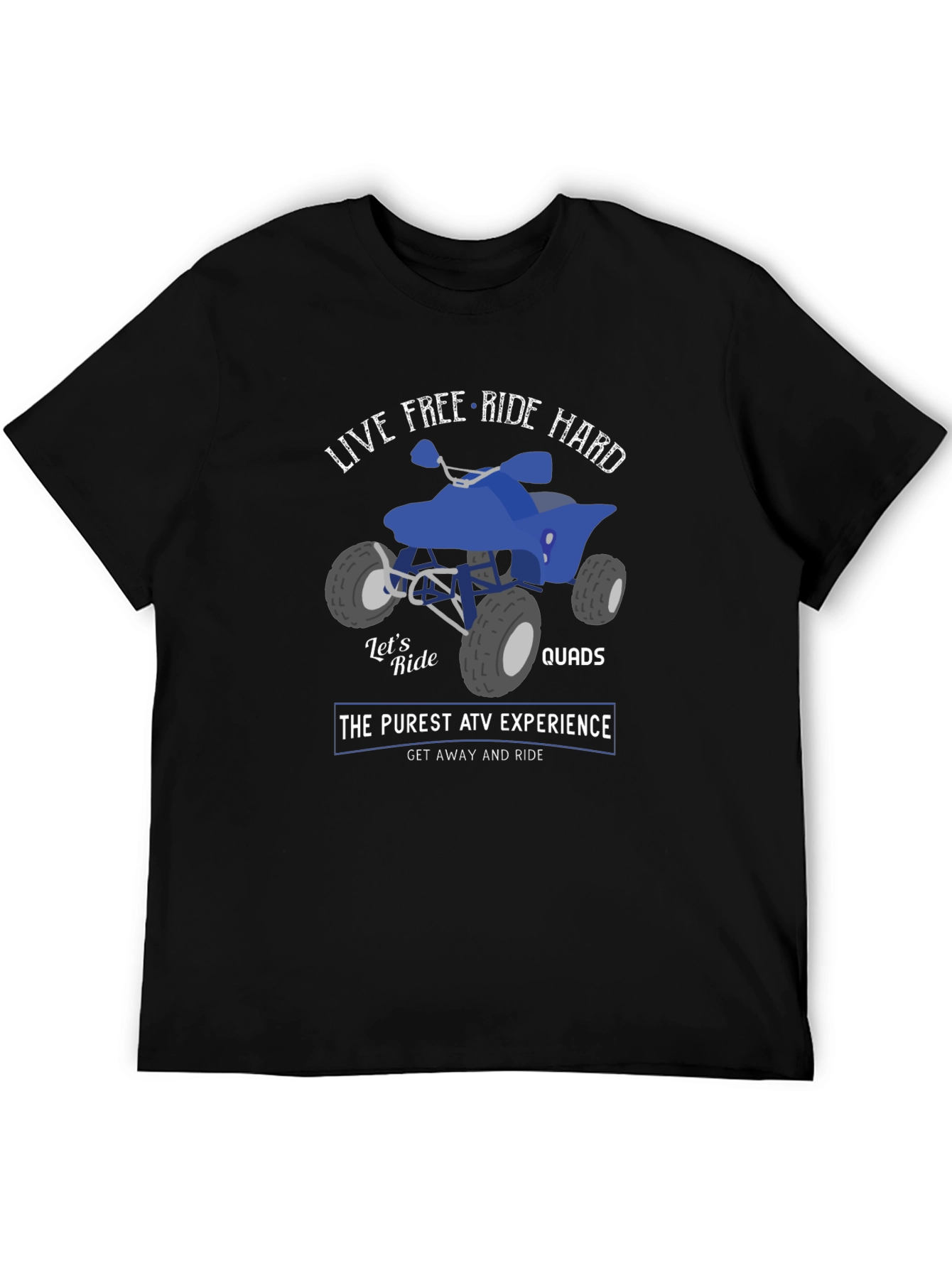 Live Free Ride Hard ATV T-Shirt