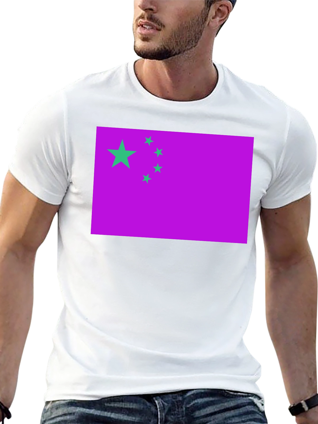 Novelty Flag Graphic Tee - Stylish Statement Shirt