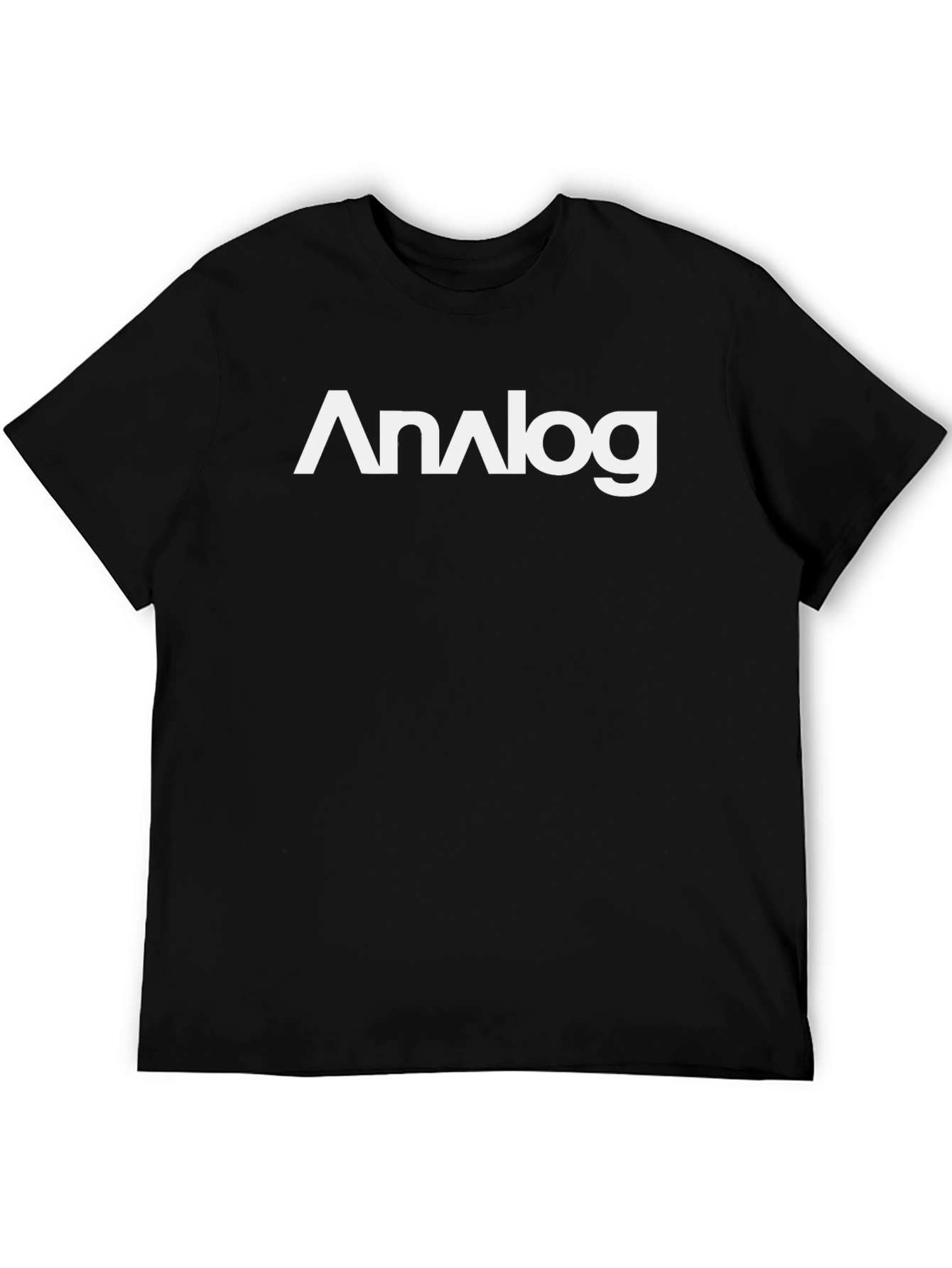 Analog Graphic Tee - Stylish Black Cotton T-Shirt