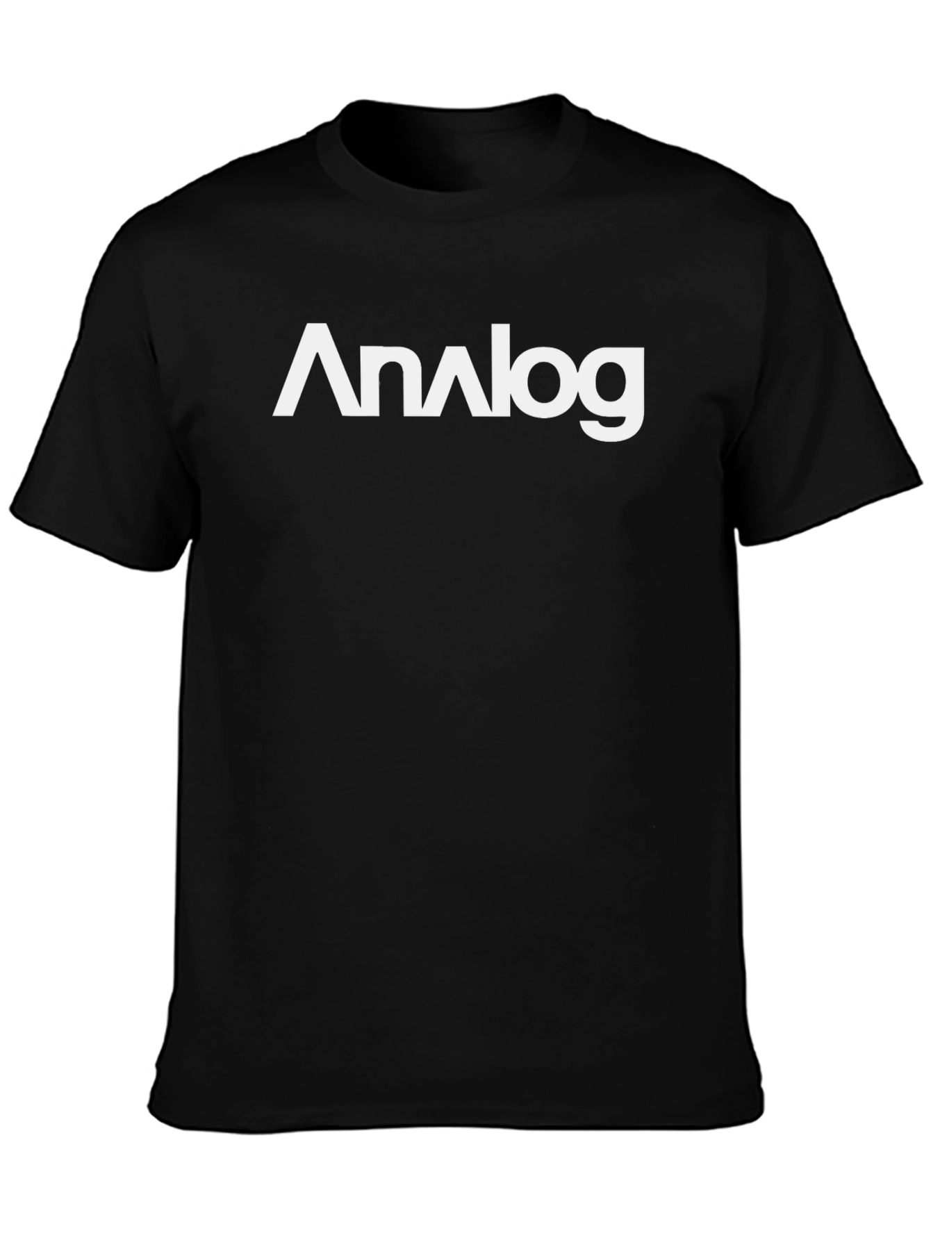 Analog Graphic Tee - Stylish Black Cotton T-Shirt