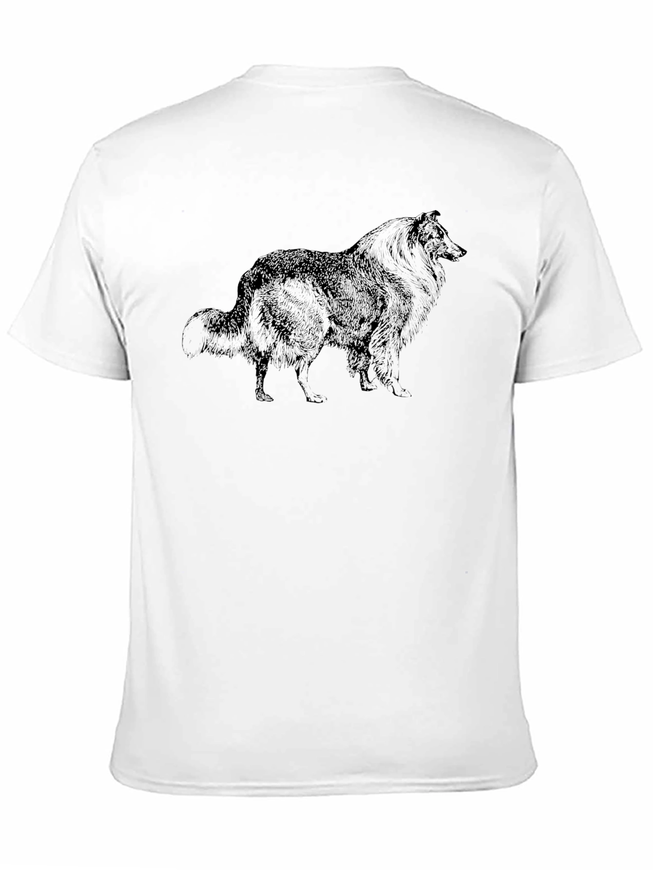 Dog Graphic Print Black T-Shirt