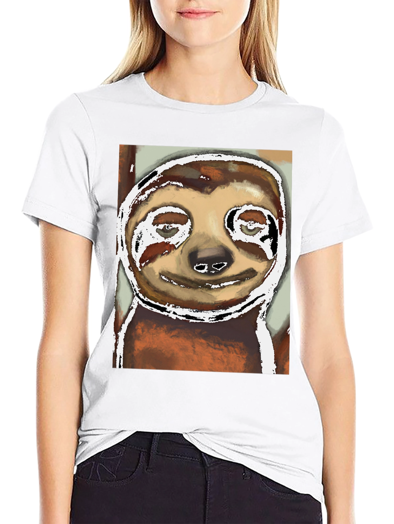 Sloth Graphic Tee -  Unique Artistic Print