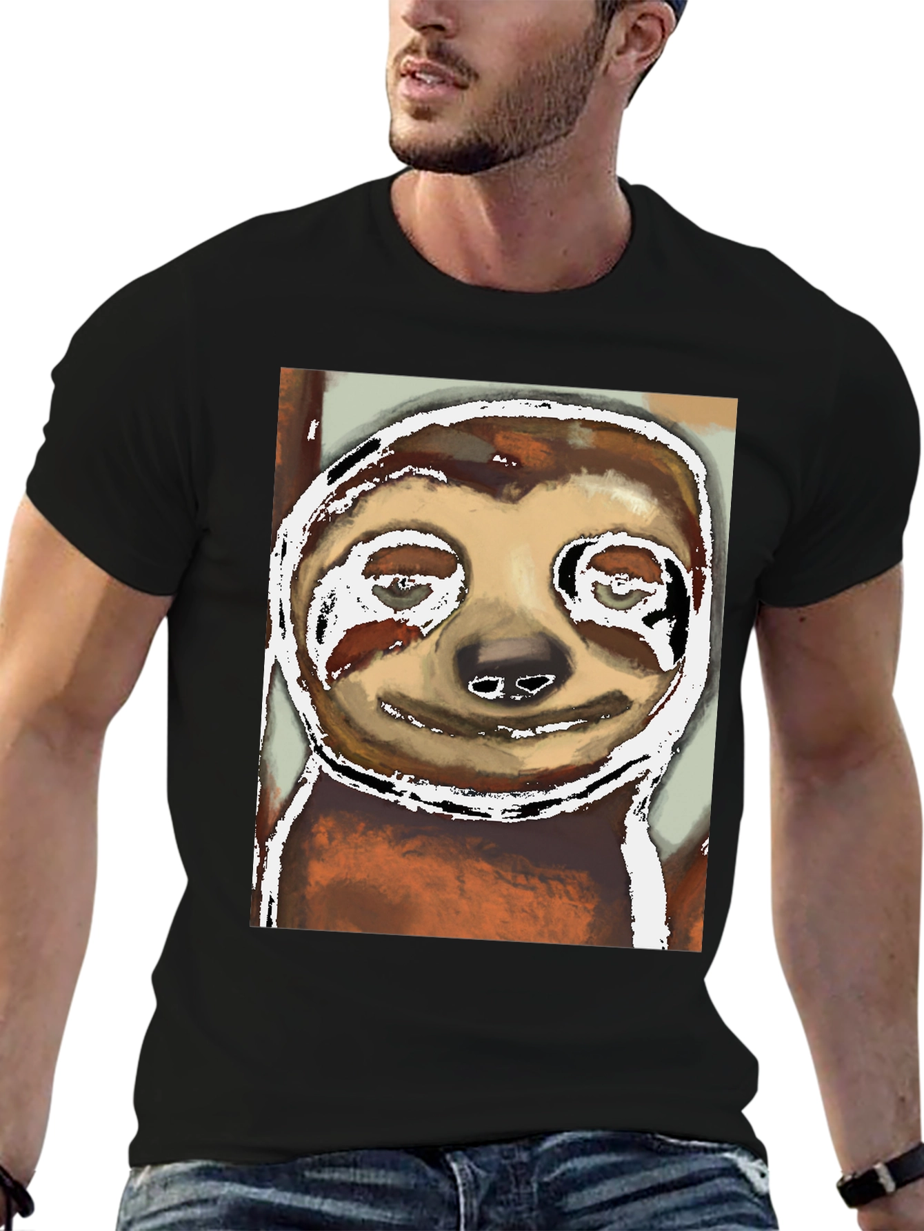 Sloth Graphic Tee -  Unique Artistic Print