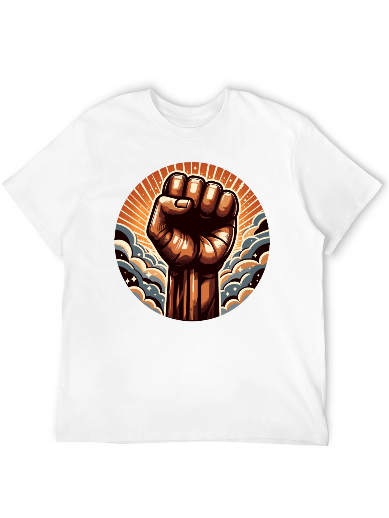 Empowered Fist Graphic Tee - Black