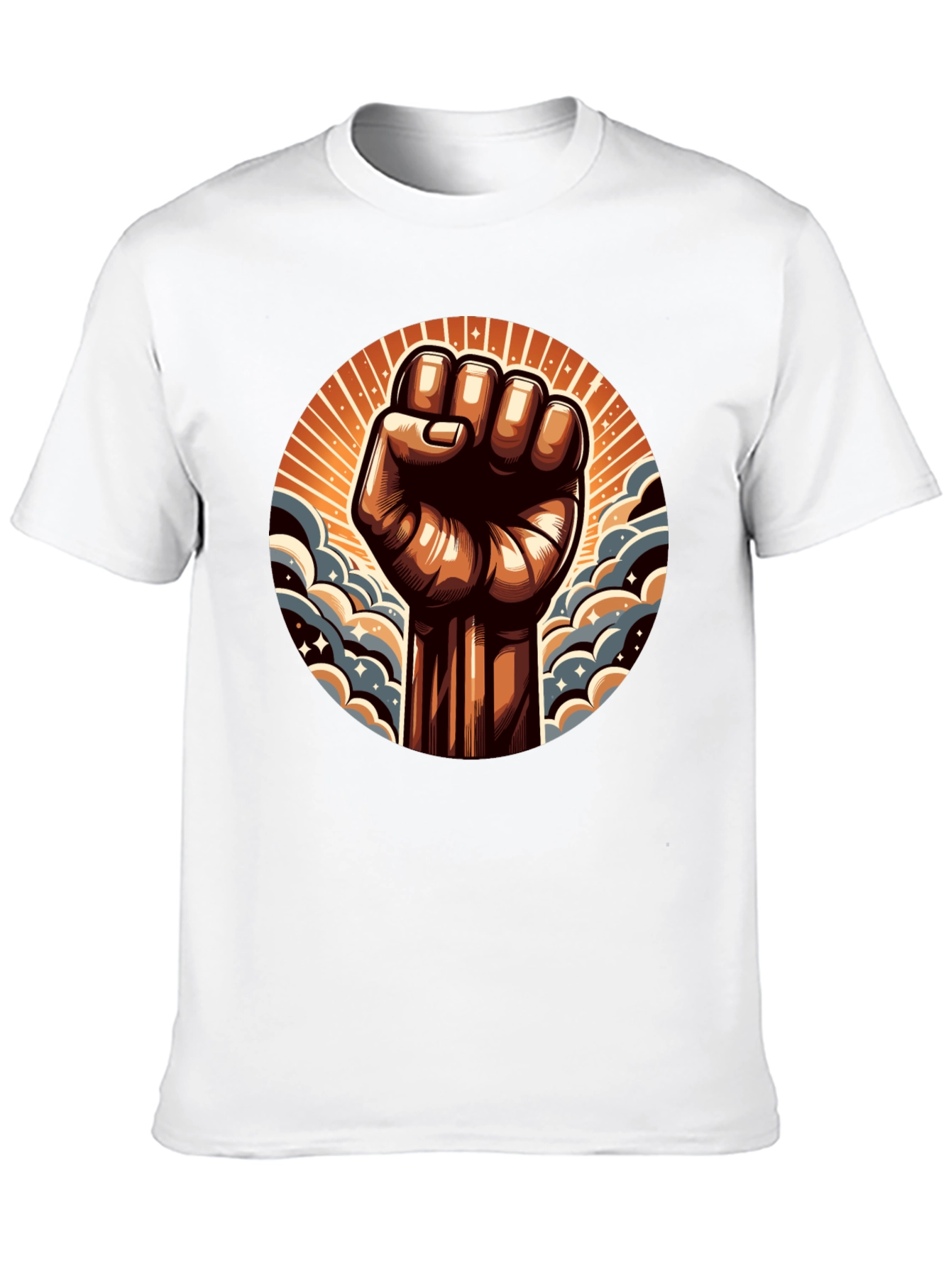 Empowered Fist Graphic Tee - Black