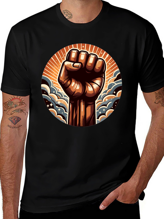 Empowered Fist Graphic Tee - Black