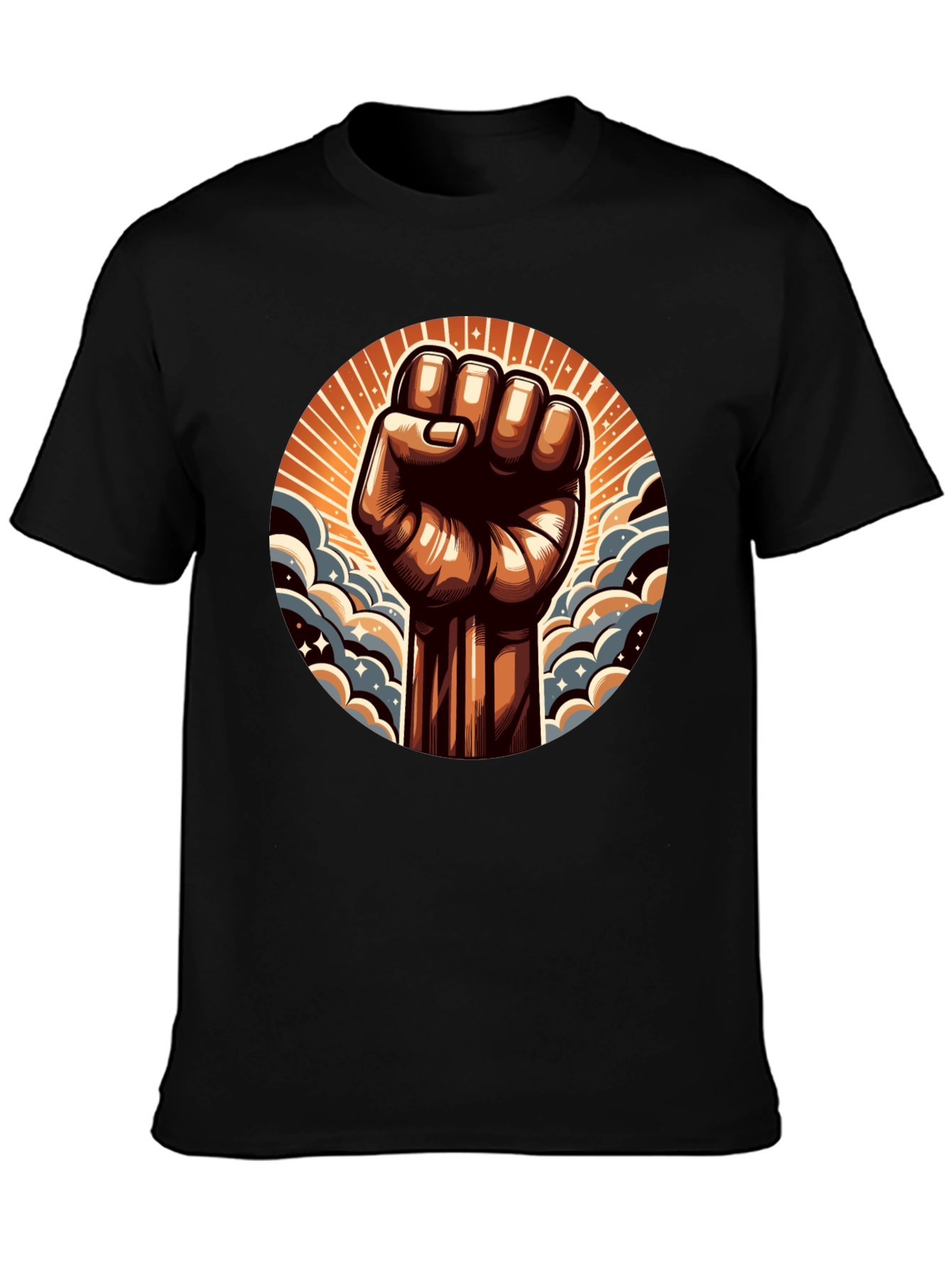 Empowered Fist Graphic Tee - Black