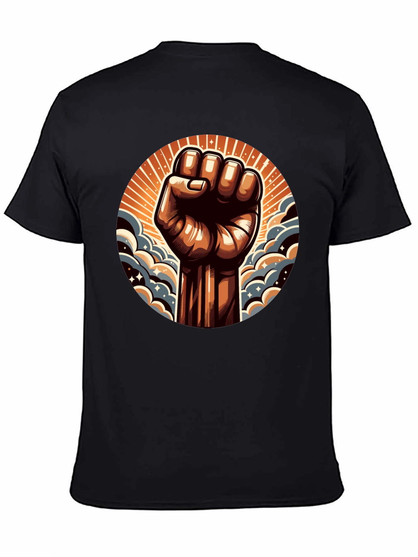 Empowered Fist Graphic Tee - Black