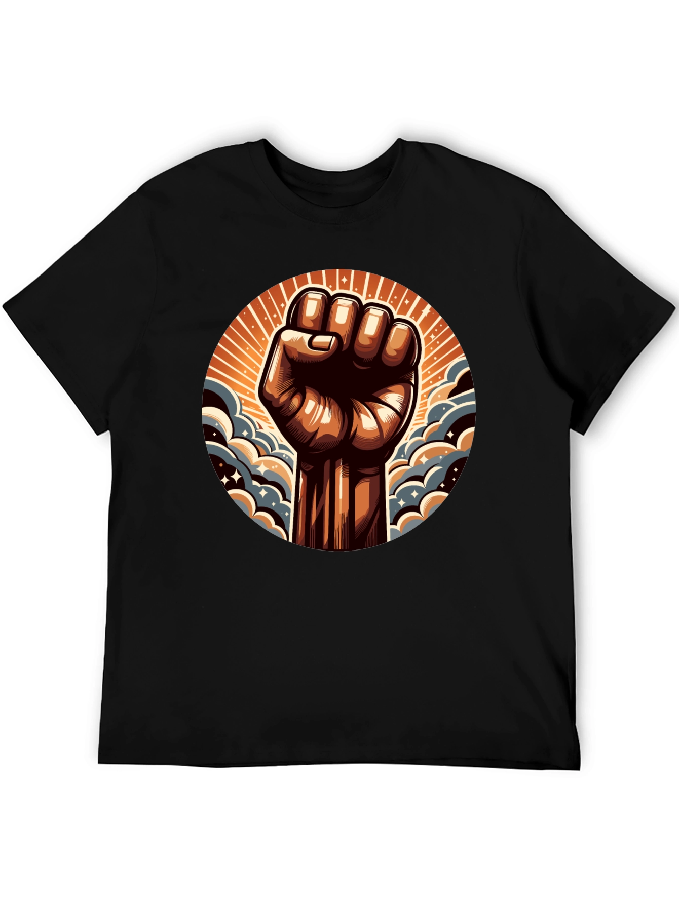 Empowered Fist Graphic Tee - Black