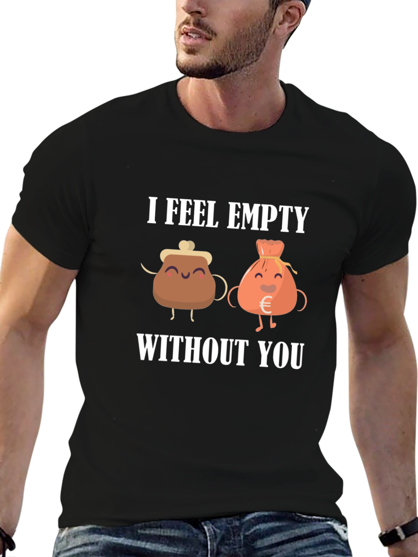 I Feel Empty Without You Black T-Shirt