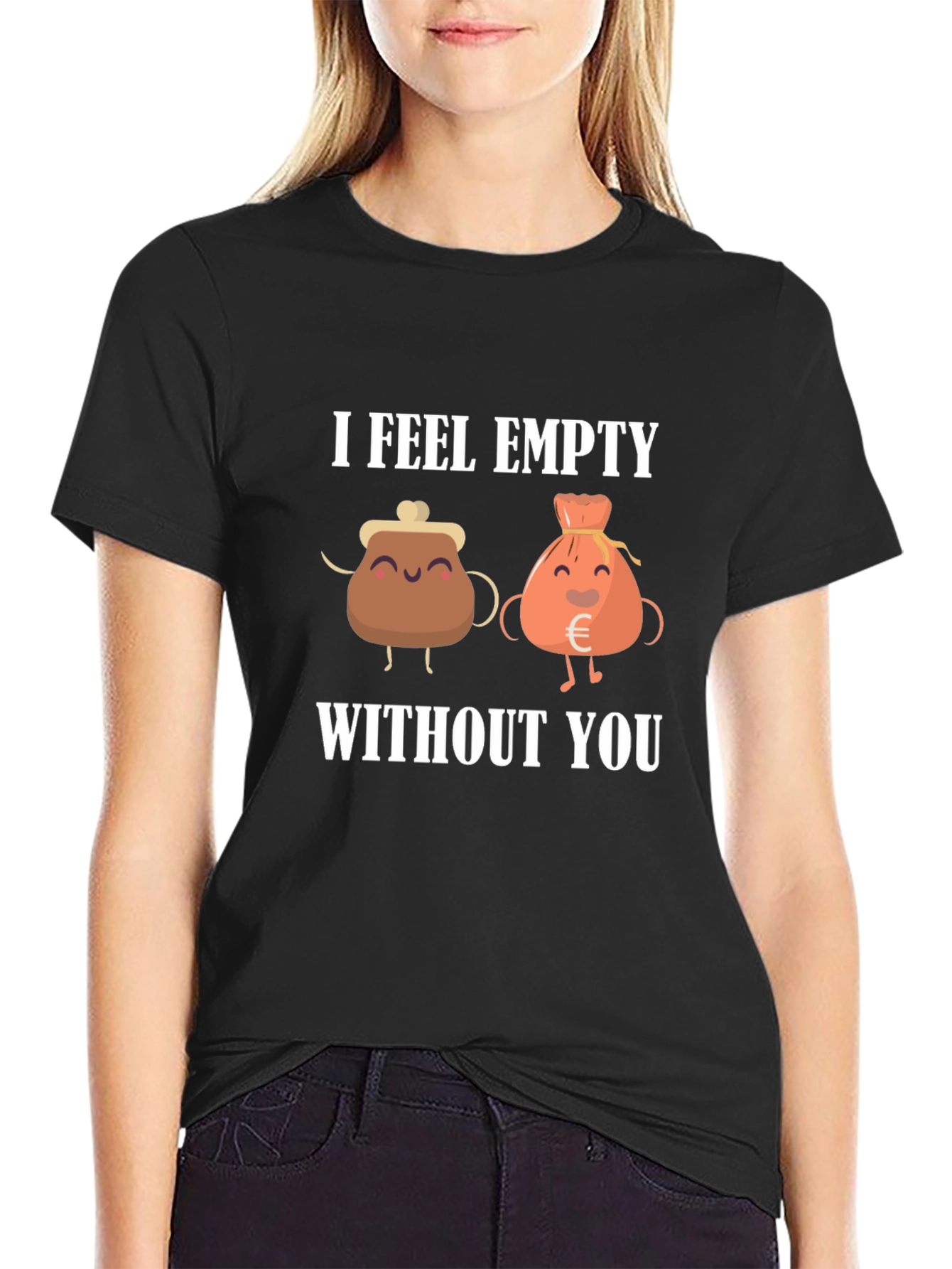 I Feel Empty Without You Black T-Shirt