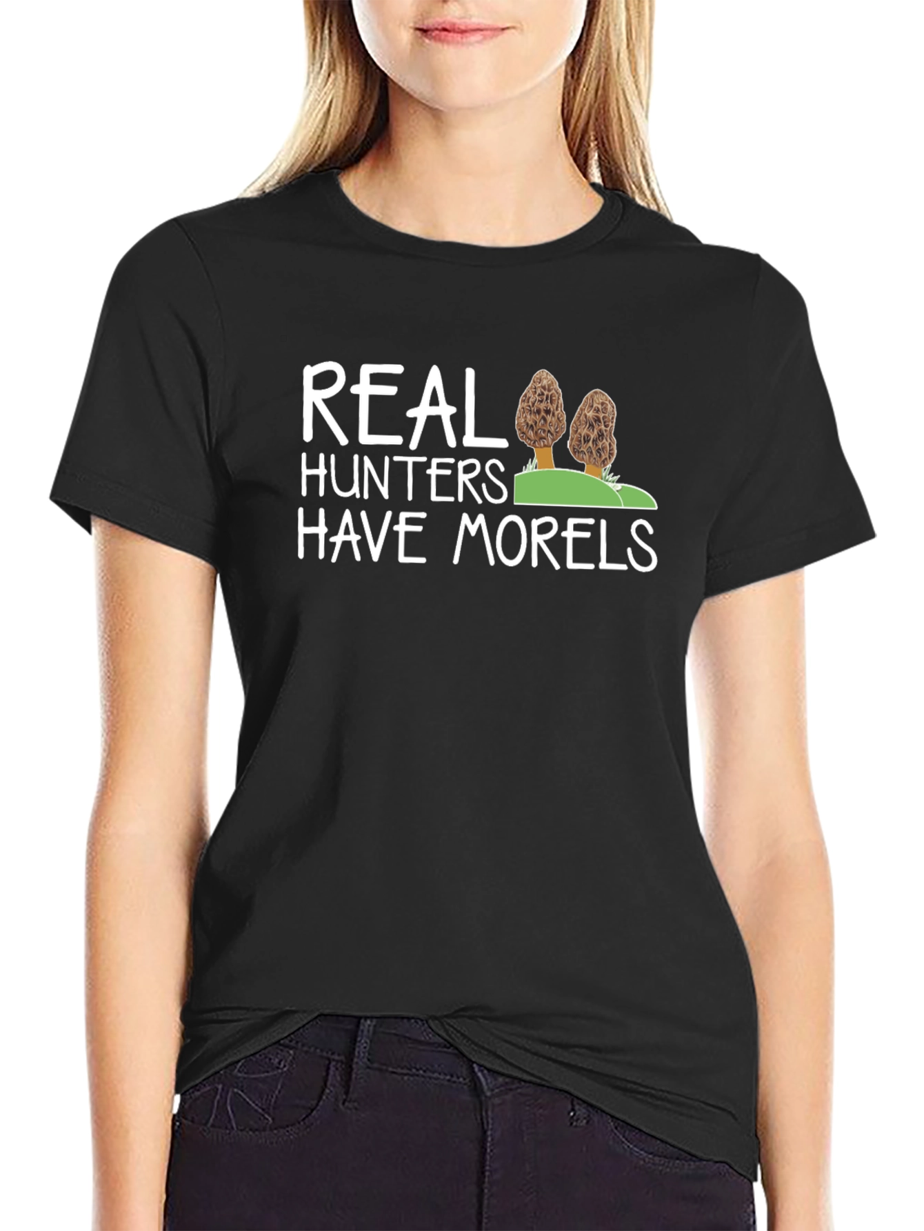 Real Hunters Have Morels T-Shirt Mushroom Hunting Tee