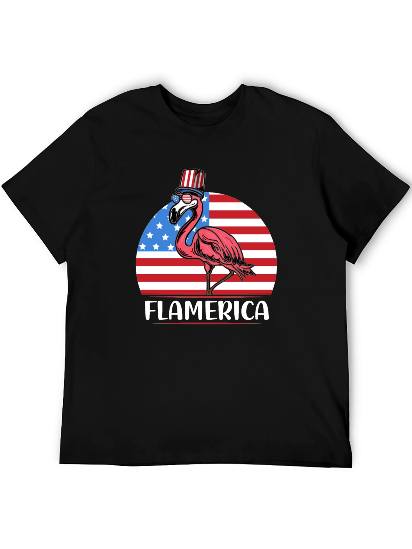 Flamerica T-Shirt - Patriotic Flamingo USA