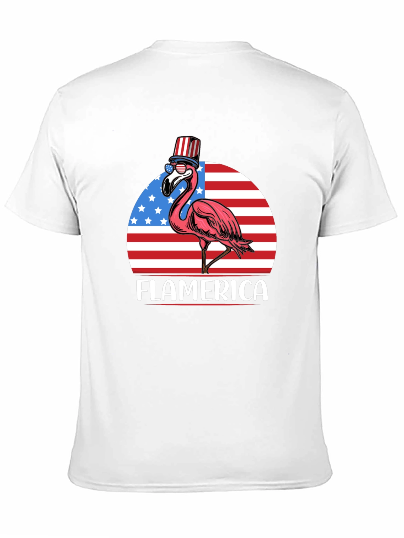 Flamerica T-Shirt - Patriotic Flamingo USA