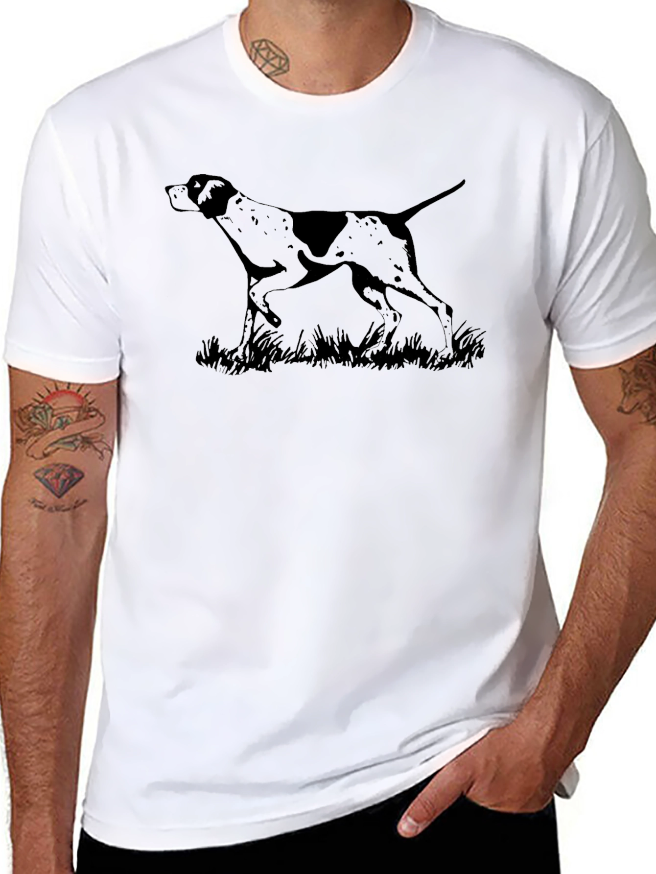 Pointer Dog Graphic T-Shirt