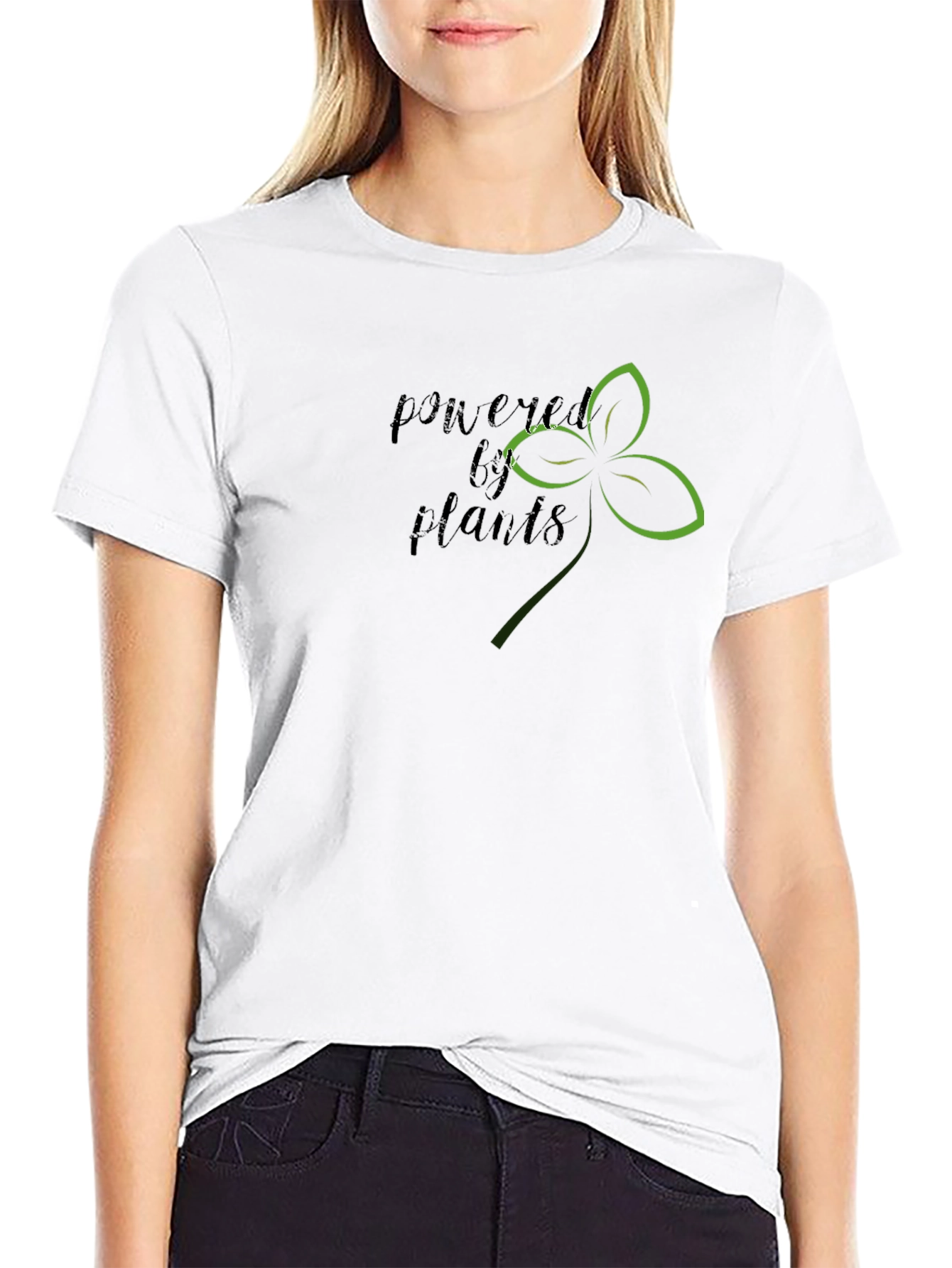 Powered by Plants Black Graphic T-Shirt