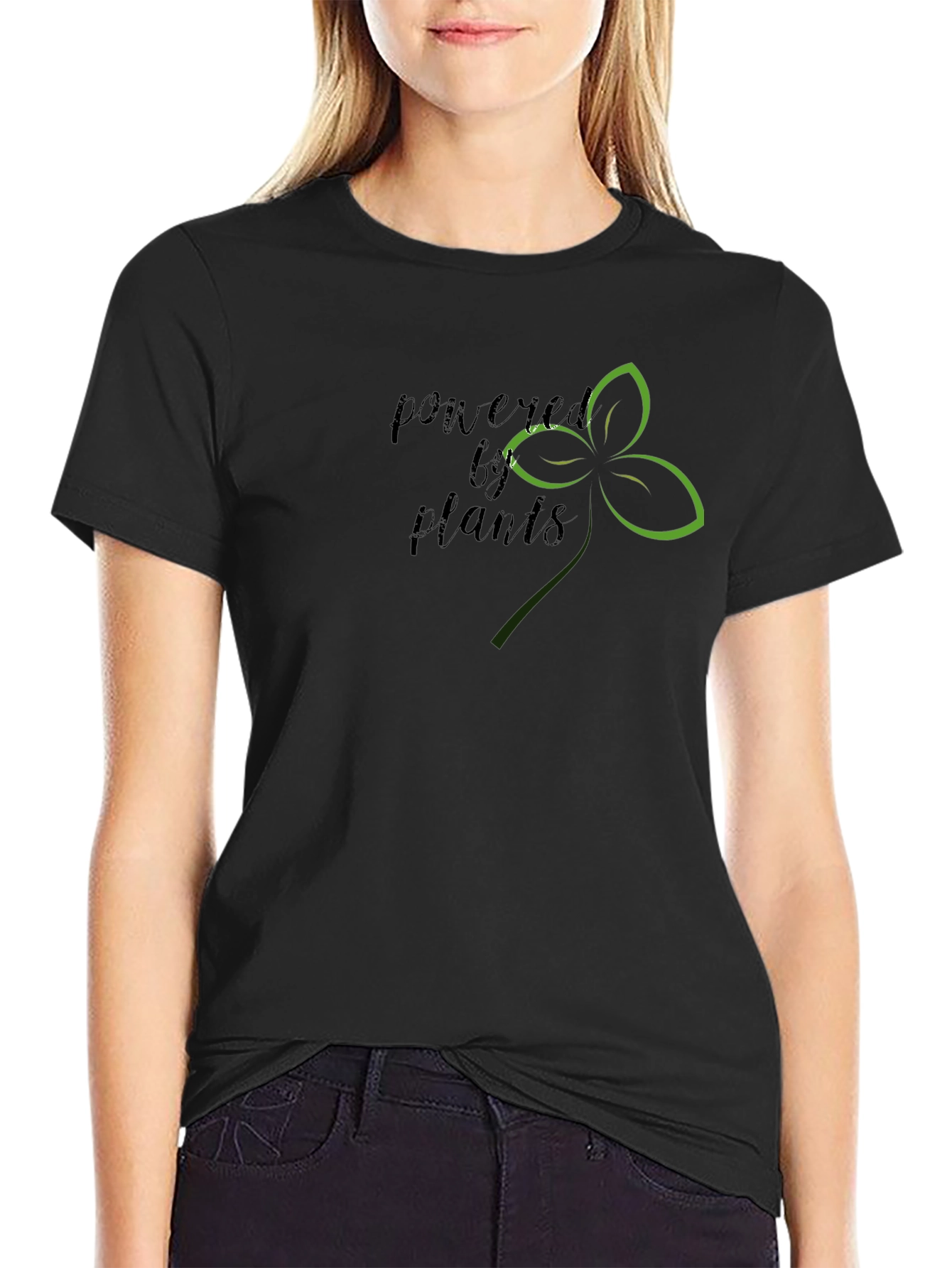 Powered by Plants Black Graphic T-Shirt