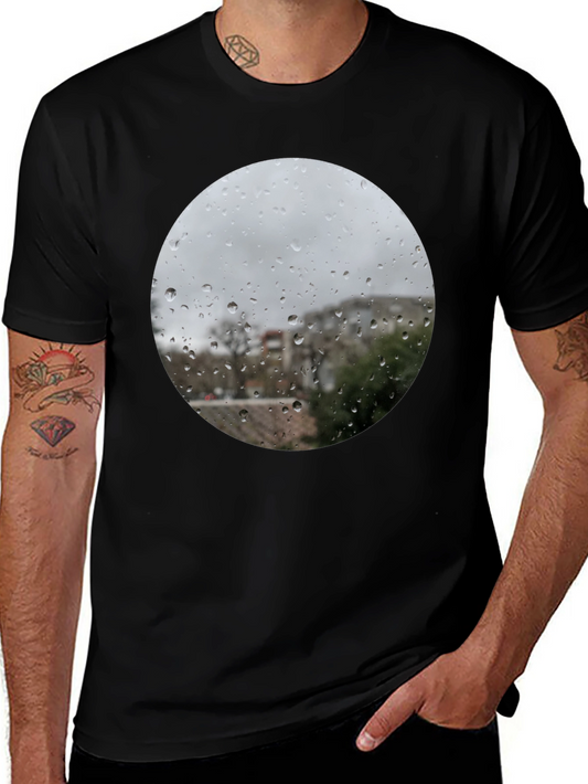 Rainy Day Window T-Shirt - Unique Graphic Tee