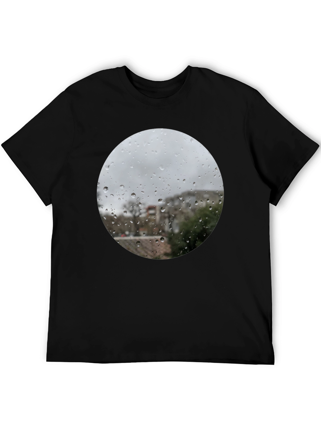 Rainy Day Window T-Shirt - Unique Graphic Tee