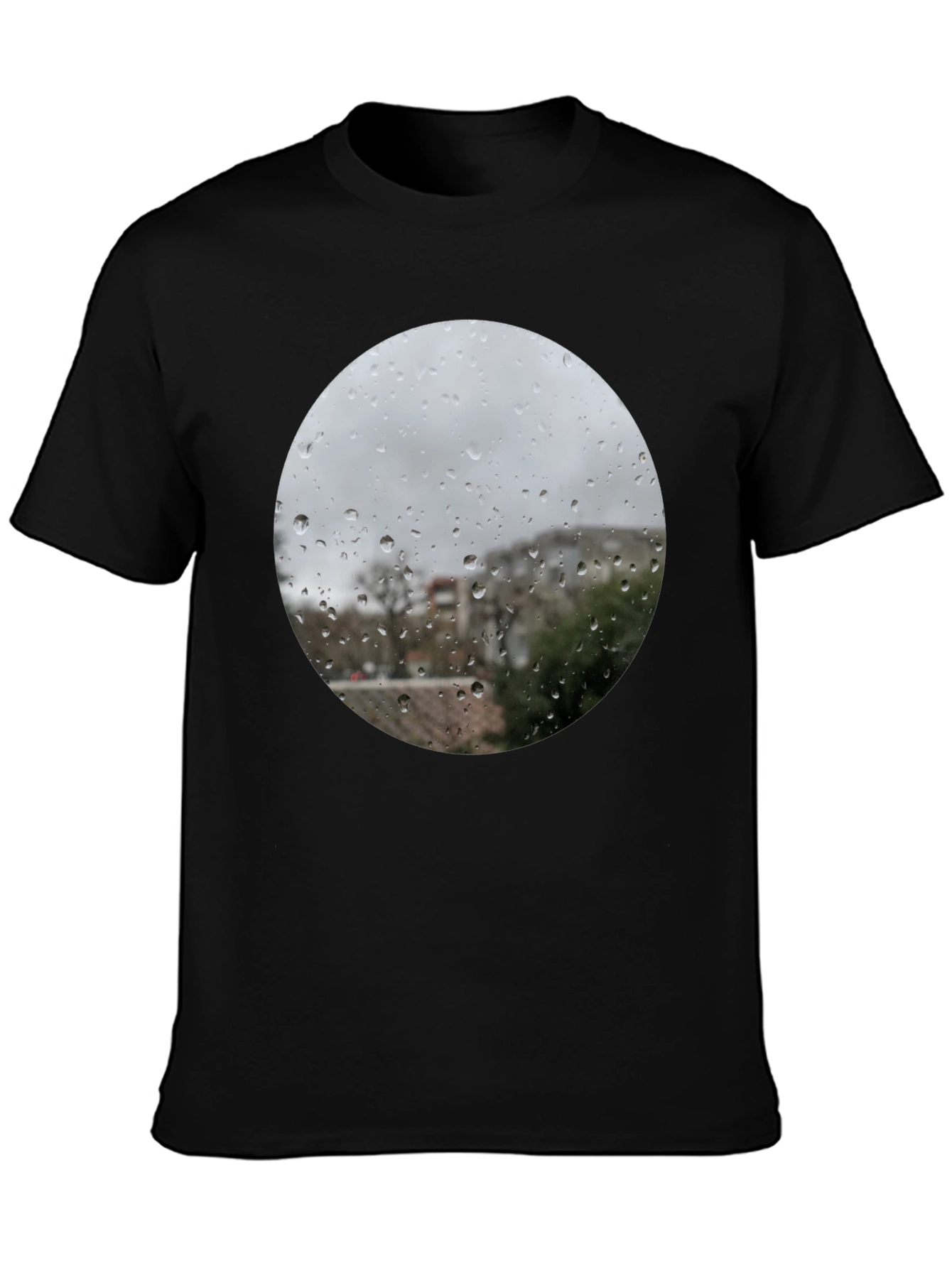 Rainy Day Window T-Shirt - Unique Graphic Tee