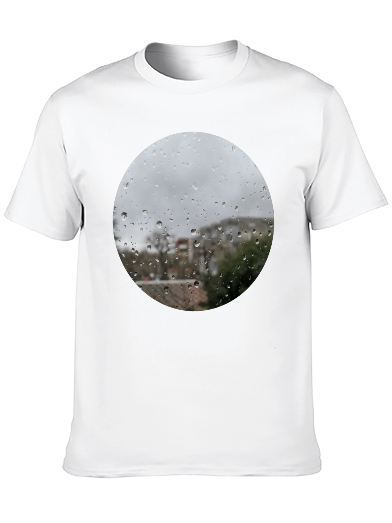 Rainy Day Window T-Shirt - Unique Graphic Tee