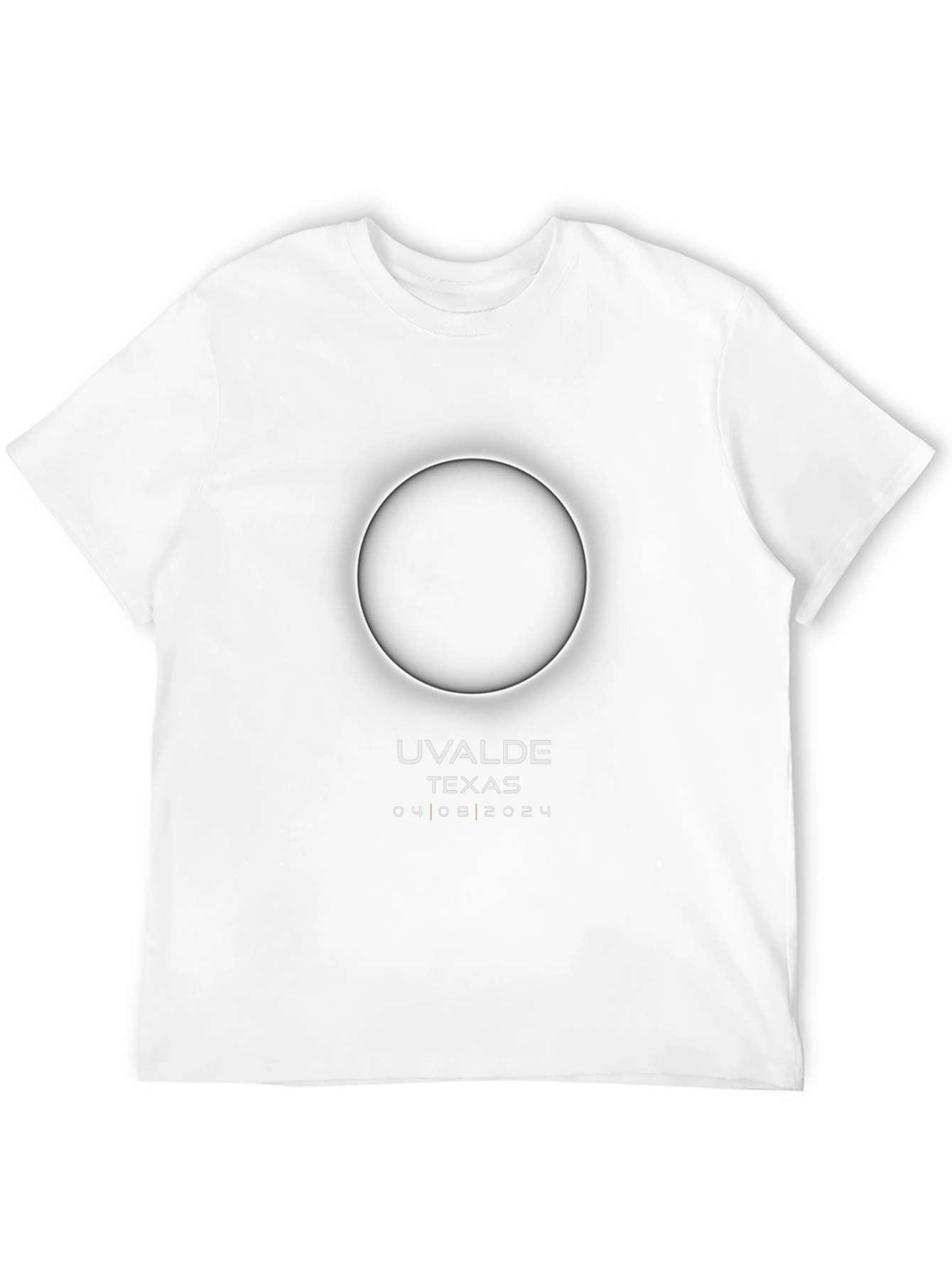 Uvalde Texas Eclipse 2024 Black T-Shirt